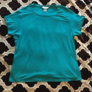 XL teal short-sleeved George stretch tee